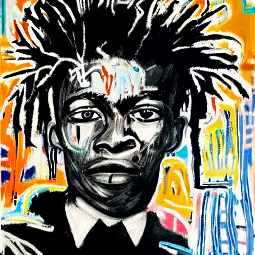 Image similar to a ultradetailed beautiful art jean michel basquiat