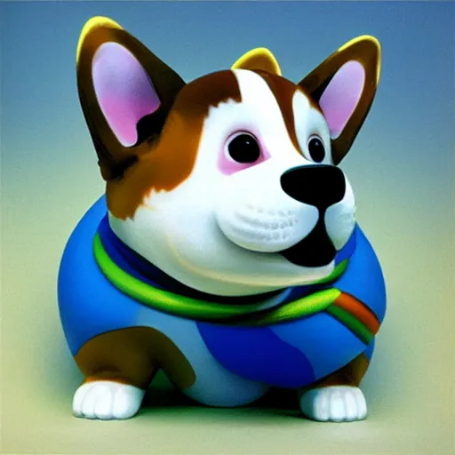 Image similar to “Jeff Koons corgi”