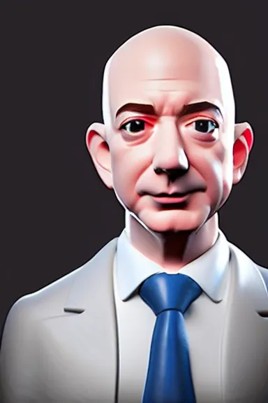 Image similar to “ very very highly detailed photorealistic jeff bezos funko pop, studio lighting and shading, 8 k, award - winning crisp details ”