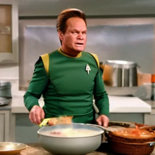 Prompt: Neelix from Star Trek Voyager, cooking the worst soup ever made