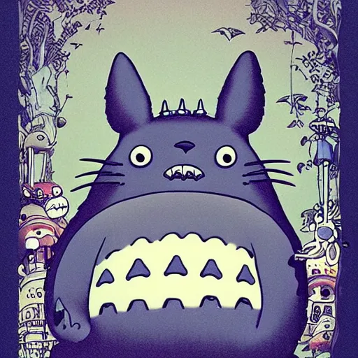 Image similar to Totoro, Studio Ghibli, Joe Fenton