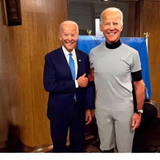 Image similar to photo of an alien meeting joe biden, award winning