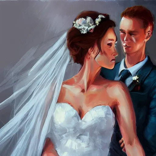 Prompt: wedding, digital painting, ultradetailed, artstation, oil painting, ultradetailed, artstation