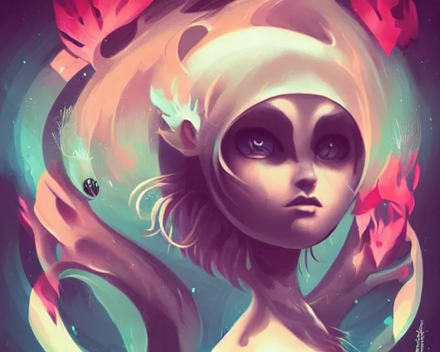 Prompt: what, a simple vector pop surrealism, by ross tran, surrealism