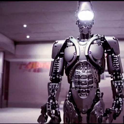 Image similar to movie still of cyborg, cinematic composition, cinematic light, criterion collection, by alfonso cuaron