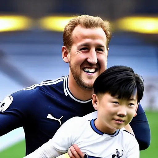 Image similar to harry kane and son heung - min plushys,