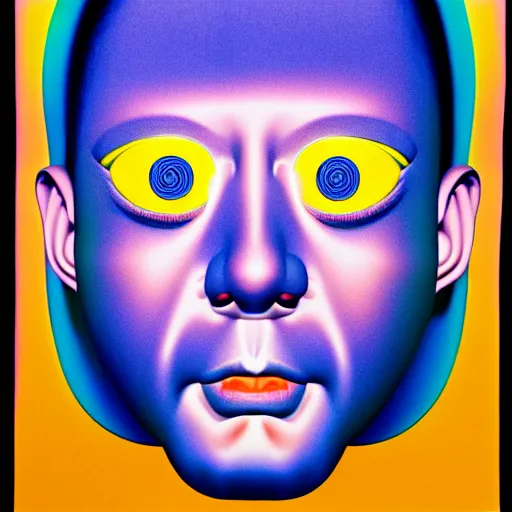 Image similar to blonde blue eyed male by shusei nagaoka, kaws, david rudnick, airbrush on canvas, pastell colours, cell shaded, 8 k