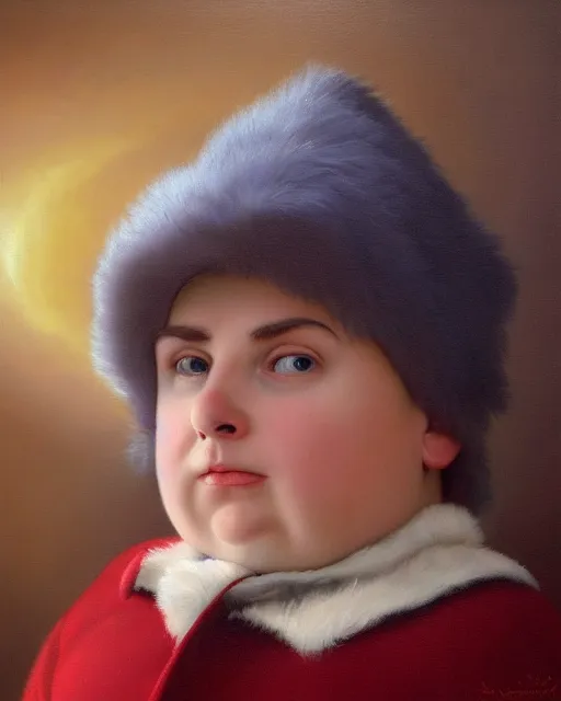 Prompt: beautiful glorious realistic oil painting of eric cartman, bokeh, baroque style by bouguereau, sunset, highly detailed, 8 k intricate