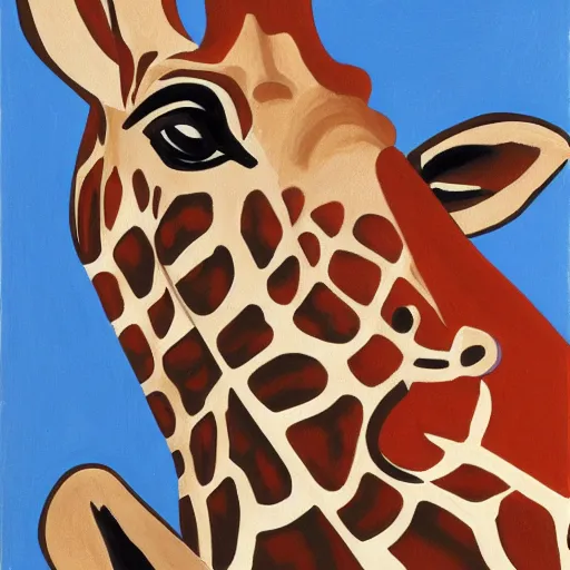 Prompt: painting of a giraffe by matisse