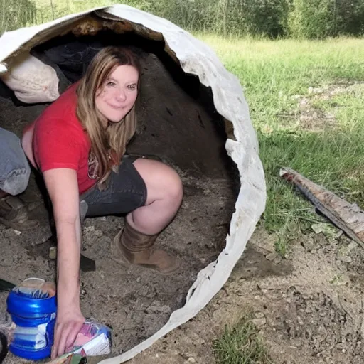 Image similar to redneck girl discovers meth cave in the boonies