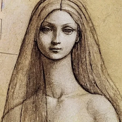 Image similar to leonardo davinci sketch of drawing human with golden ratio but it's barbie