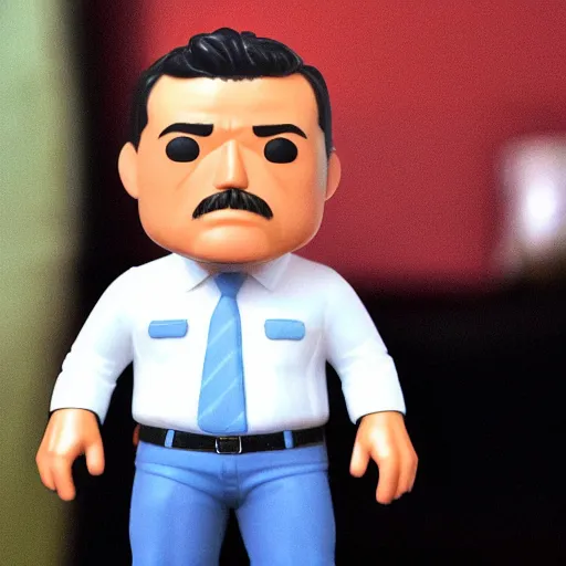 Image similar to A funko pop of Pedro Sánchez