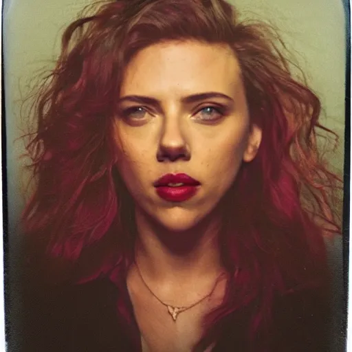 Image similar to polaroid image of scarlett johansson in euphoria