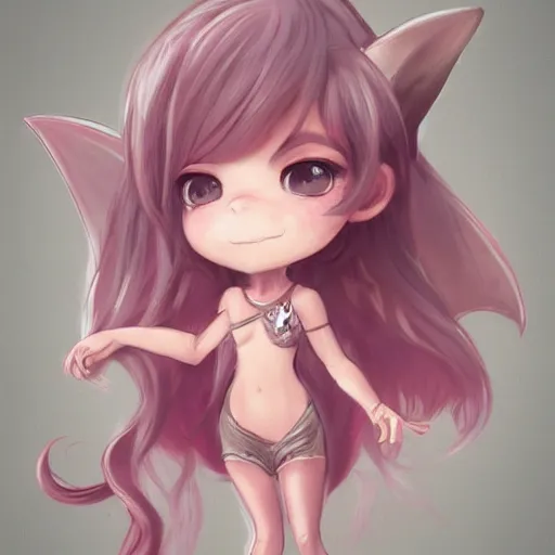 Prompt: cute little baby ( ( ( ( chibi ) ) ) ) dragon, light pink color scheme, highly detailed, artgerm, cushart krenz, artstation, soft light, sharp focus, octane render, unreal engine, award - winning, 4 k, 8 k, radiant glow, illustration, character design, concept art