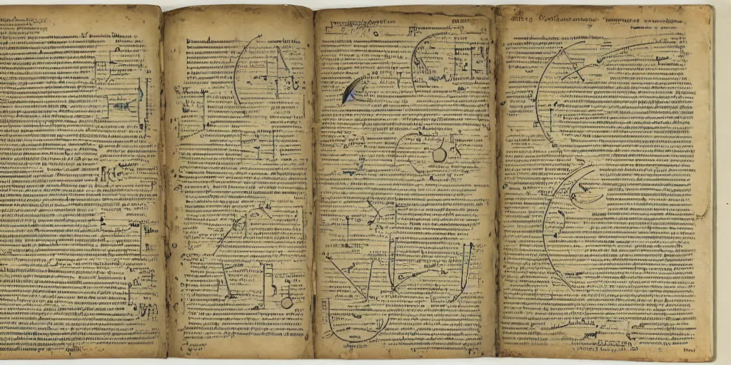 Prompt: a chemistry lab textbook in 1900 in the style of the voynich manuscript