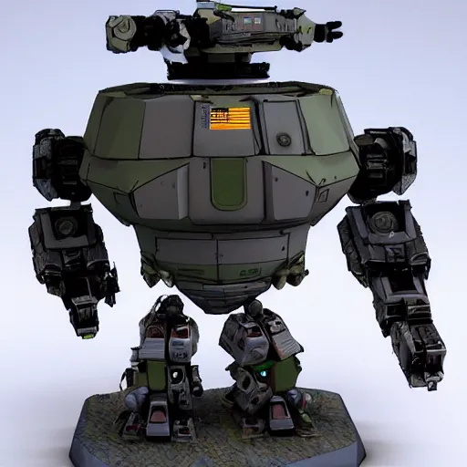 Image similar to fat space military mech
