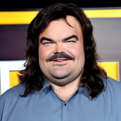 Image similar to jack black as michael jackson