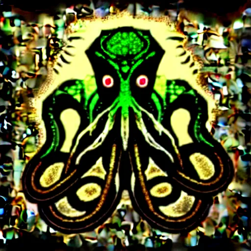 Image similar to steampunk cthulhu center