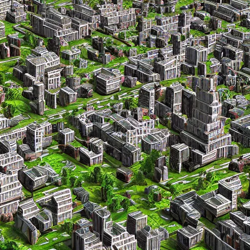 Prompt: a city with buildings made of corn, realism, 8k high resolution