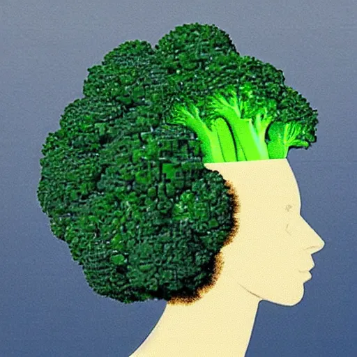 Image similar to “ kramer with broccoli for hair ”