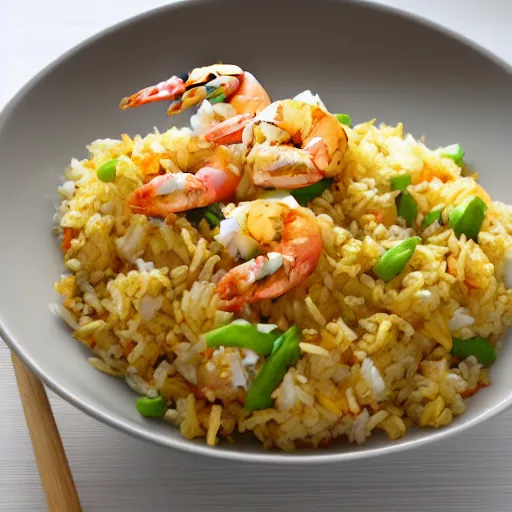 Image similar to a shrimp frying rice