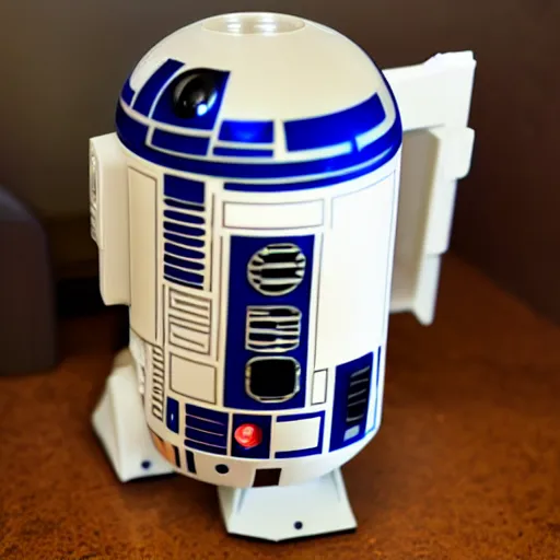 Star Wars R2D2 Design Metallic Coffee Mug and Can Cooler Set Man Cave Work  Gift