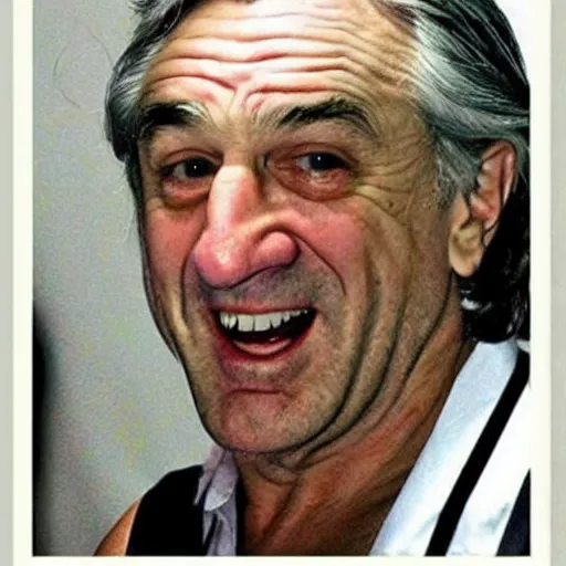 Image similar to robert de niro as the troll face trololol