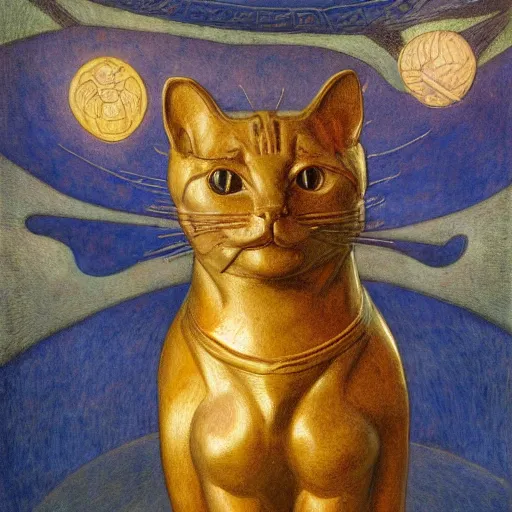 Image similar to cloisonne sculpture of a cat in a spacesuit, by annie swynnerton and diego rivera and nicholas roerich and jean delville, symbolist, dramatic lighting, god rays, art brut, rich colors, smooth, sharp focus, extremely detailed, adolf wolfli, by janet fish and ( donato giancola and bilibin )