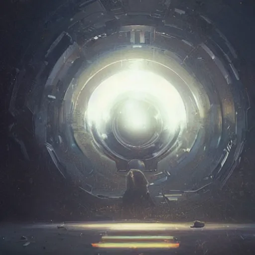 Image similar to centered rule of thirds 5 0 mm film still of the hyperintelligent technological singularity soul, 3 d render octane, sharp focus, art by greg rutkowski