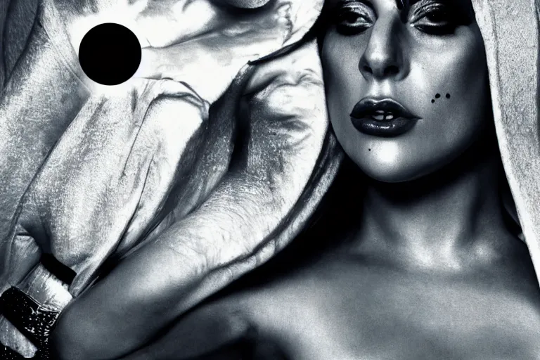 Image similar to lady gaga by steven klein, highly realistic. high resolution. highly detailed. dramatic. 8 k. 4 k.