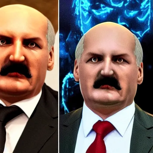 Prompt: Alexander Lukashenko as a Dark Souls boss