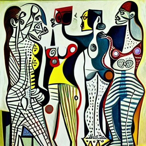 Prompt: maps of our spectacular bodies, by picasso