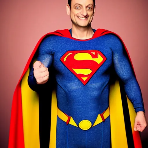 Image similar to tim robinson as superman