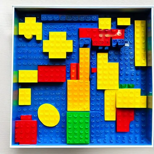 Image similar to the universe made by lego pieces