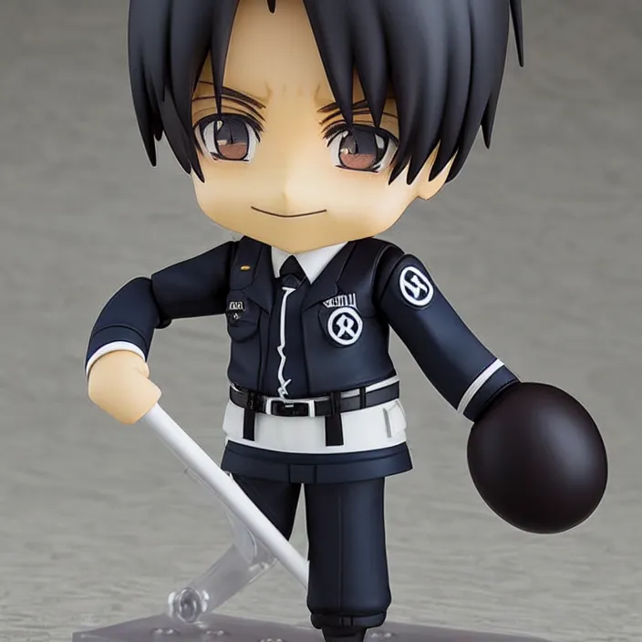 Image similar to An anime Nendoroid of Adolf Hitler, figurine, detailed product photo