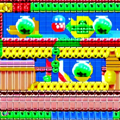 Image similar to Bubble and Bobble in Mario Brothers