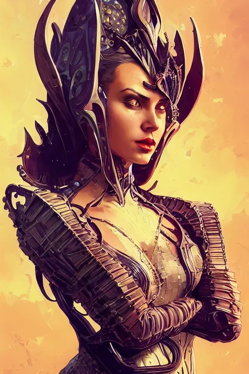 Image similar to gta 5 killer queen profile picture by greg rutkowski, dynamic pose, intricate, futuristic, fantasy, elegant, by stanley artgerm lau, greg rutkowski, thomas kindkade, alphonse mucha, loish, norman rockwell, fantasy lut, asymmetric, long hair, retro computer graphics, video game, fluid lines,