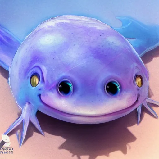 Image similar to a cute blue axolotl, imaginatio, digital art, concept art, ultra realistic, detailed, sharp image, full of details, super cute, little baby