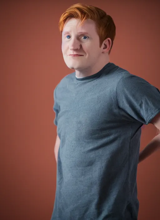 Image similar to portrait photo still of real life philip j fry, 8 k, 8 5 mm, f. 1 4