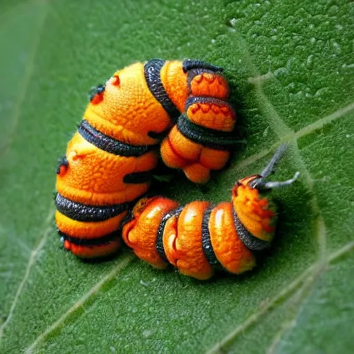 Image similar to a giant caterpillar