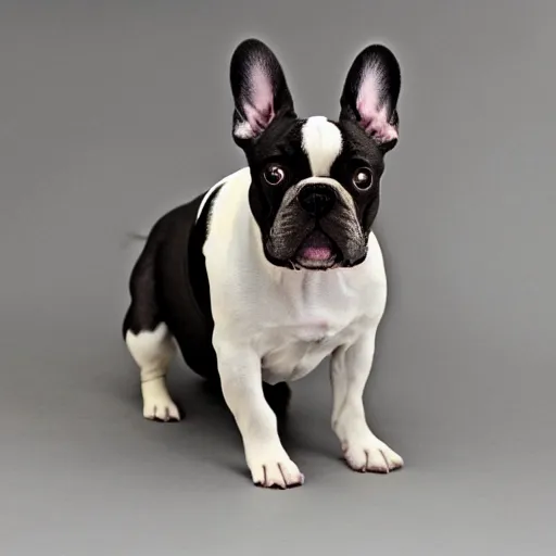 Prompt: a french bulldog spy