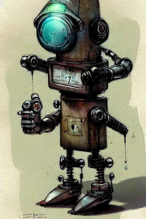 Image similar to (((((1950s robot detective. muted colors.))))) by Jean-Baptiste Monge !!!!!!!!!!!!!!!!!!!!!!!!!!!