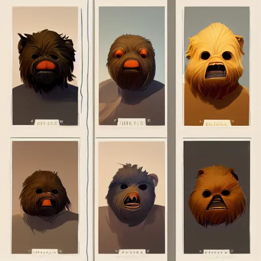 Prompt: face icon stylized minimalist ewoks, loftis, cory behance hd by jesper ejsing, by rhads, makoto shinkai and lois van baarle, ilya kuvshinov, rossdraws global illumination