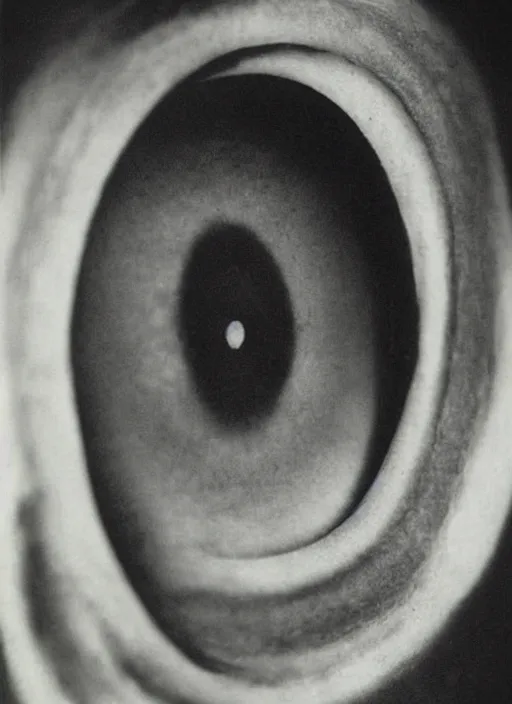 Prompt: Portrait of a eye antropomorphe, surreal photography by Man Ray