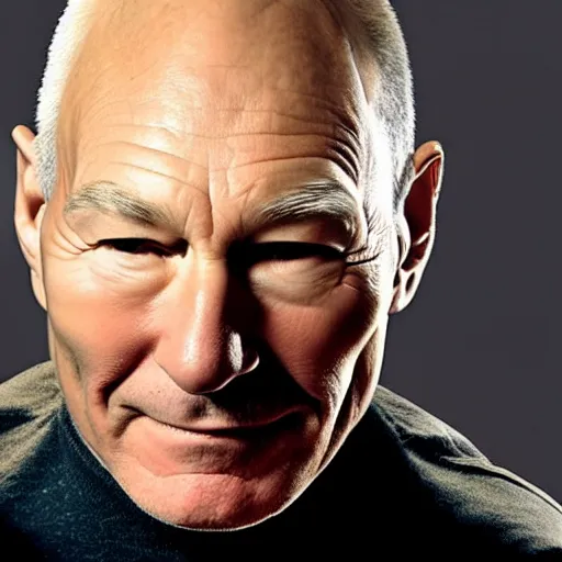 Prompt: patrick stewart wearing beats headphones, advertising campaign photo shoot, cool pose, poster