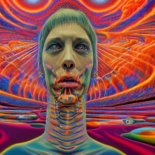 Image similar to oh god i don't know i am just tired. masterpiece. accidentally tripping on dmt and acid, psychedelic experience, overwhelming psychosis of self realization and burning awakening, ultra high definition, unreal engine 5, hyperrealism, masterpiece composition, by casey weldon, barclay shaw 8 k photorealistic