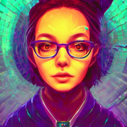 Image similar to skill magic geek inside matrix deepdream radiating a glowing aura stuff loot legends stylized digital illustration video game icon artstation lois van baarle, ilya kuvshinov, rossdraws,