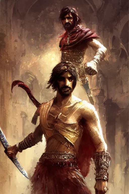 Image similar to prince of persia warrior within portrait by craig mullins