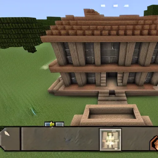 Image similar to Doctor House in minecraft screenshot