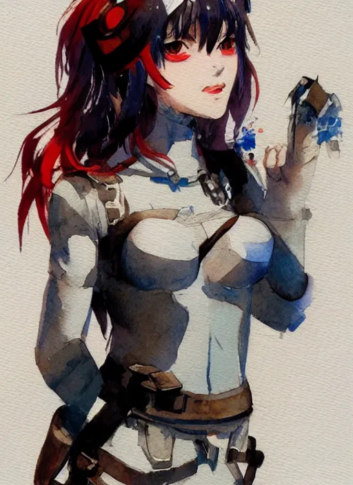 Image similar to concept art of comiket cosplay, pinterest, artstation trending, behance, watercolor, by coby whitmore, silver, laser light,